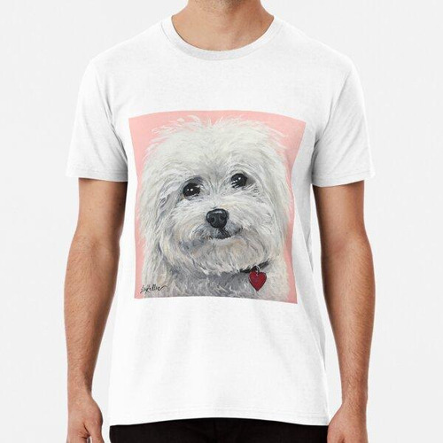 Remera Lindo Arte Bichon Frise Algodon Premium