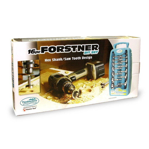 Timberline 670-160 Forstner Conjunto De Bits Con Hex Shank,