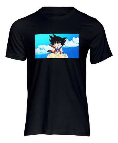 Playera Hombre Goku Niño Nube Fondo Cielo Dbz Anime 