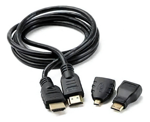 Kit de cables HDMI 3x1 - Hdmi/Mini Hdmi/Micro Hdmi 1,5 m