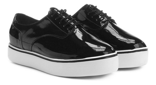 tenis moleca verniz preto