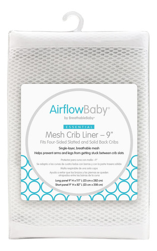 Airflowbaby - Forro De Malla Para Cuna, Coleccin Esencial, C