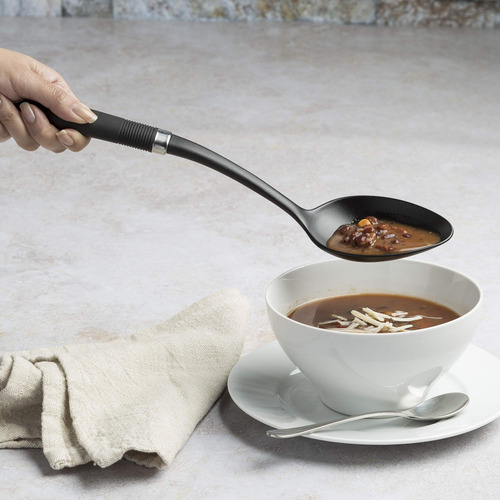 Cuchara Para Servir Antiadherente Negra Utensilios De Cocina
