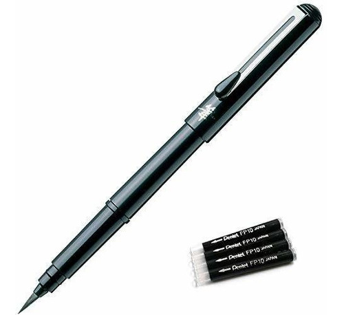 Arts Portable Pocket Brush Pen Punta Media 1pen 2refill...