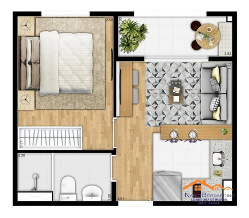 Imagem 11 de 15 de Pin Internacional Guarulhos 1 Dorm 27,35m² Sem Vaga - 20115
