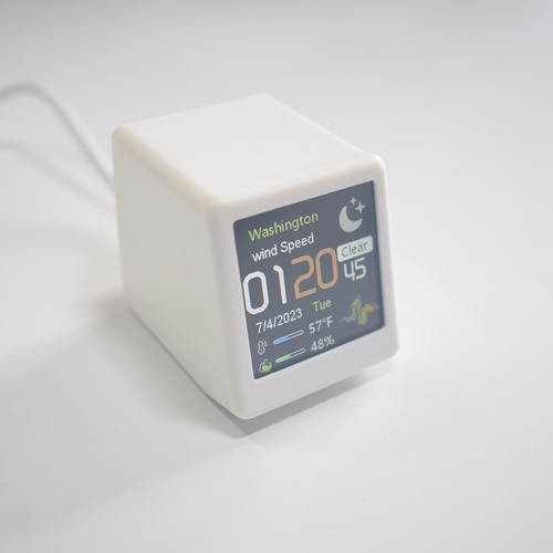 Reloj De Escritorio Inalámbrico Weather Station Smart Diy We