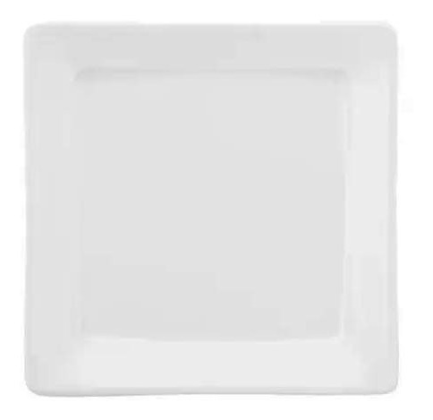 Set X6 Plato Postre 20cm Oxford  Cuadrado Nara Blanco