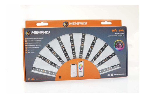Memphis Audio Mxaledbt Xtreme Led Control Smartphone Kit