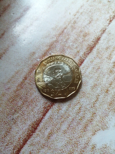 Moneda De $20 Pesos Conmemorativa De Emiliano Zapata