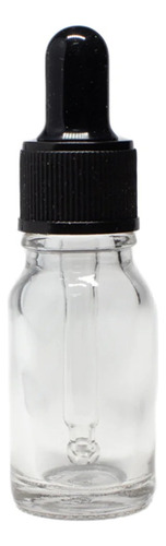 Frasco Gotero Vidrio 15 Ml Bulbo Negro ( 10 Piezas)
