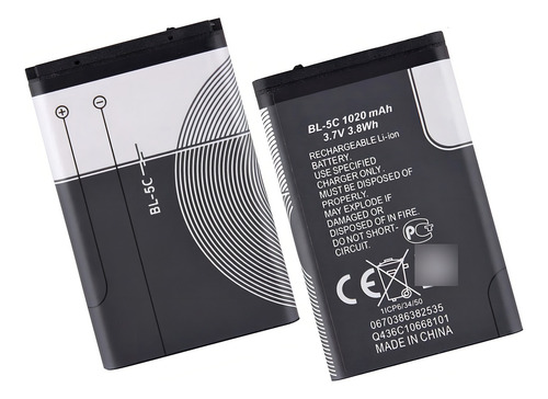 Bateria Para Nokia Bl-5c 3.7v 1020 Mah