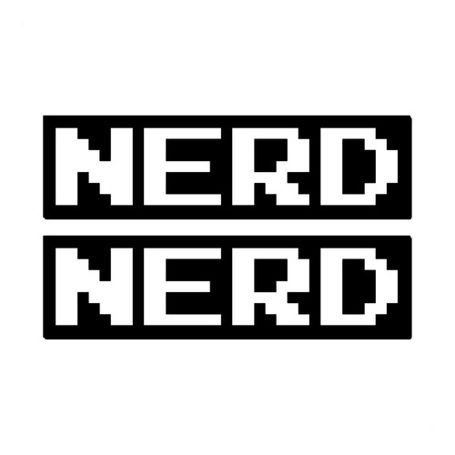 Adesivo Várias Cores 60x36cm - Nerd Nerd Geek