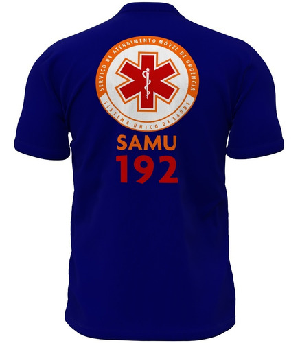 Camisa Camiseta Uniforme Samu 192 Enfermagem Com Seu Nome Uv
