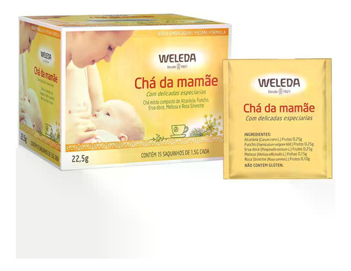 Chá Misto Da Mamãe Weleda 22,5g 15 Unidades