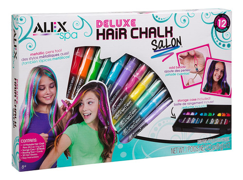 Alex Spa Deluxe Hair Chalk Salon Niñas Moda Actividad