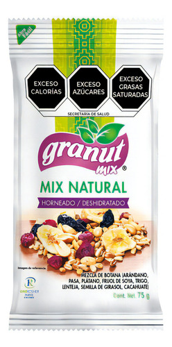 Semillas y Frutas Deshidratadas Granut Mix Botana Natural 75g