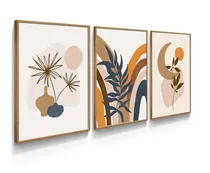 Comprar Quadros Decorativos Floral Botânico Terracota Abstrato Sala