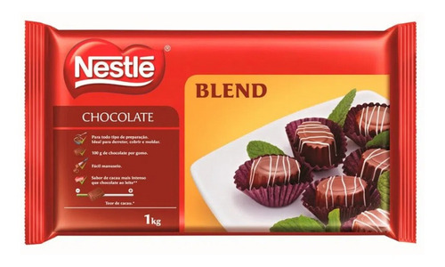 Cobertura Chocolate Nestle Blend  - Barra 1kg