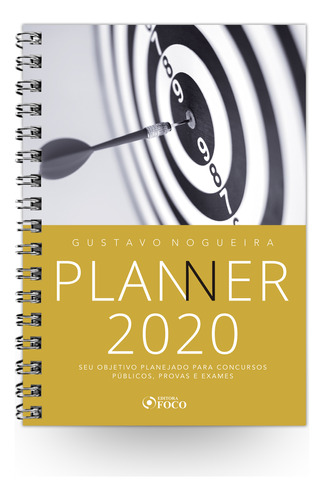 Livro Planner 2020 - Seu Objetivo Planejado Para Concursos P