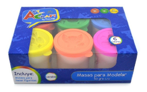 Set 6 Masas Para Modelar 50gr C/u