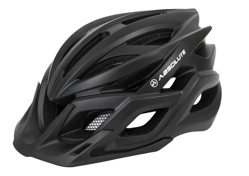 Capacete Ciclismo Absolute Mtb Wild Flash Preto Led Integrado Usb Com Carregador E Viseira