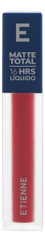 Labial Liquido Matte Total Etienne 06/l Acabado Mate Color Rojo