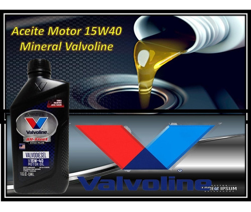 Aceite Motor 15w40 Mineral Valvoline 