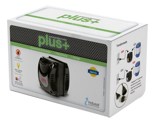 Autotransformador Indusat 300w Bivolt Plus