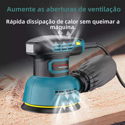 Lixadeira Roto Orbital 350w 5pol Charbs Com 18 Disc