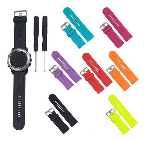 2 Correas Deportivas De Lujo Para Reloj Garmin Fenix 2