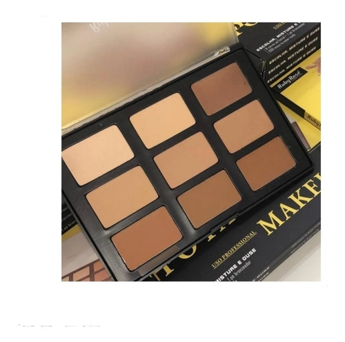 Imagem 4 de 7 de Paleta De Pó Facial Contorno Ruby Rose Profissional