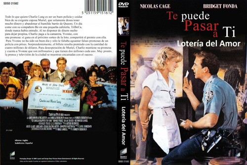 Lotería Del Amor - Nicolas Cage - Bidget Fonda - Dvd