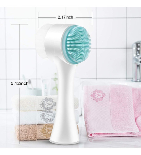 Imagen 6 de 8 de Cepillo Limpiador Exfoliante Facial Y Corporal Manual Crazy