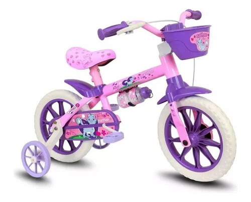 Bicicleta De Passeio Infantil Nathor Cat Aro 12 Feminina