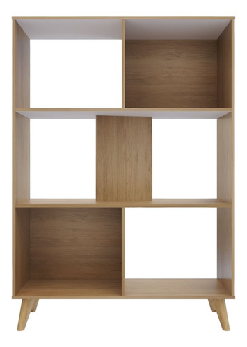 Librero York Color Rovere Blanco Rovere