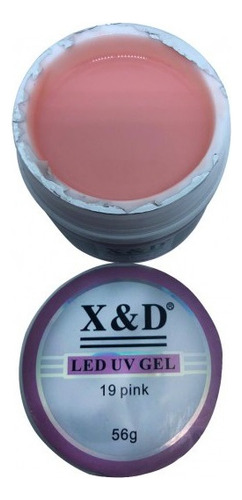 Gel Xd Alongamento 56 Gramas Led Uv X&d Acrigel Fibra Unhas Cor Pink 19 / 56g