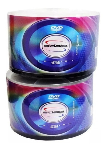 Imagen 2 de 5 de Dvd Virgen S-data 4.7 Gb Sp 120 Min.1x-16x Paquetes De 50