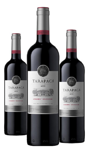 Kit 3 Unidades Vinho Leon Tarapaca Cabernet 2020 750ml