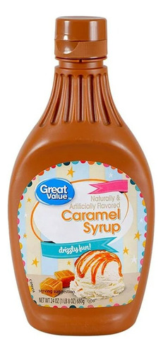 3 Pzas Jarabe Great Value Caramelo 680 G