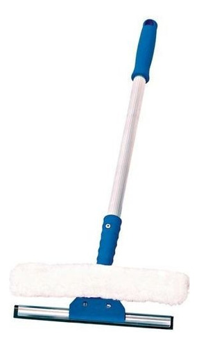 Kit Limpa Vidros Com Rodo 25cm E Cabo 50cm + Extensor 4,5mts
