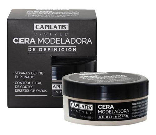 Cera Modeladora De Definición Capilatis C- Style 55g Control