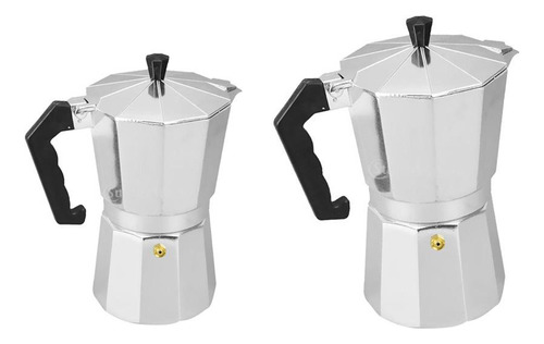 Cf 2pcs Cafeteras De Aluminio Maker Olla Expresso Latte