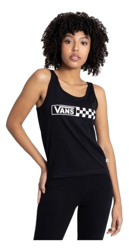 Musculosa Vans Lifestyle Mujer Super Fun Tank Negro Blw