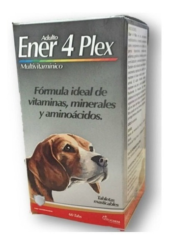 Imagen 1 de 1 de Ener 4 Plex Adulto 60 Tab Vitaminas Para Perro Equilibrium