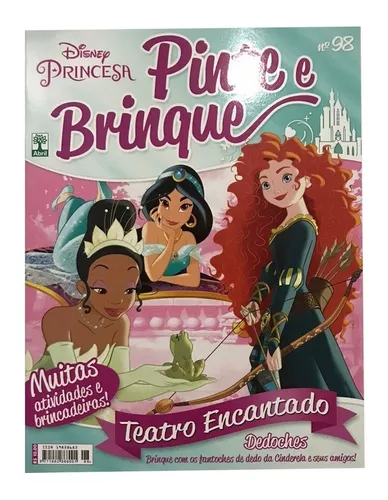 Kit 6 Revistas De Colorir Pintar Atividades Princesas Disney Mulan,  Cinderella, Rapunzel