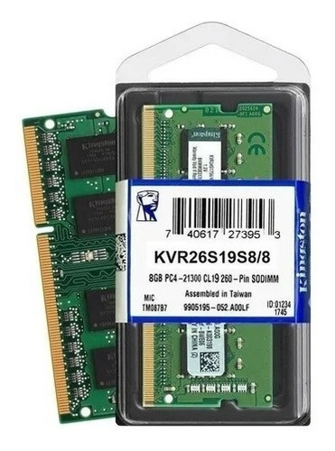 Memoria Ram Ddr4 2666mhz 8gb Notebook Kingston