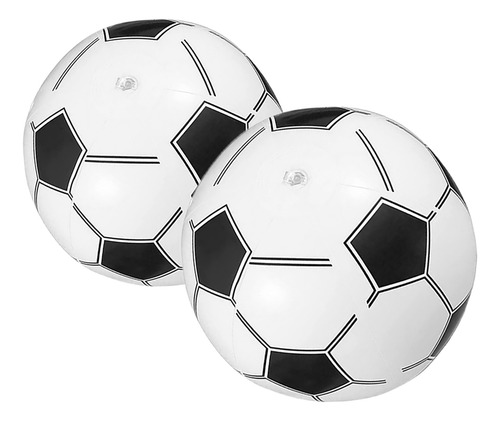 2 Pelotas Inflables: Balones De Playa De Fútbol De 16 Pulgad