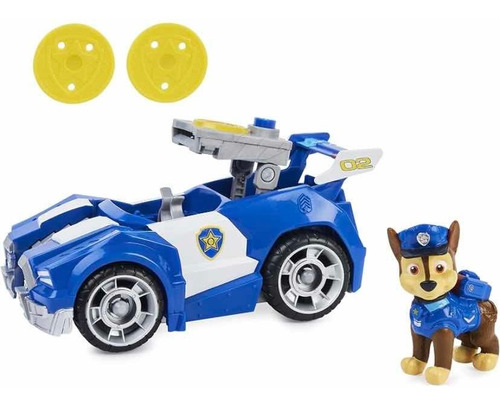 Juguete Paw Patrol Deluxe Chase. Vehículo Transformable