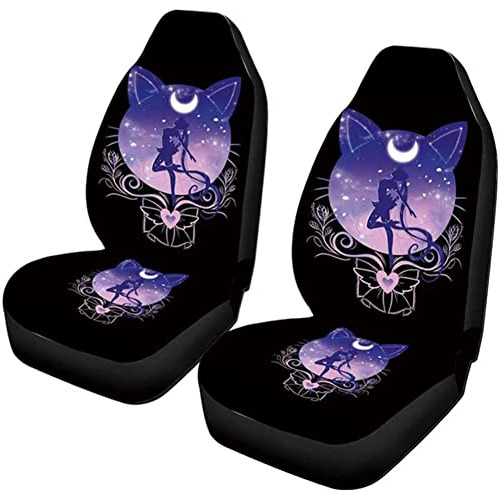 2 Piezas Fundas De Asiento De Automóvil Sailor Moon Li...