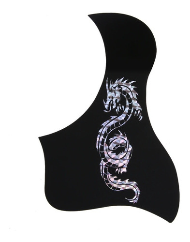 Golpeador Para Guitarra Acústica Pickguard Sillver Dragon